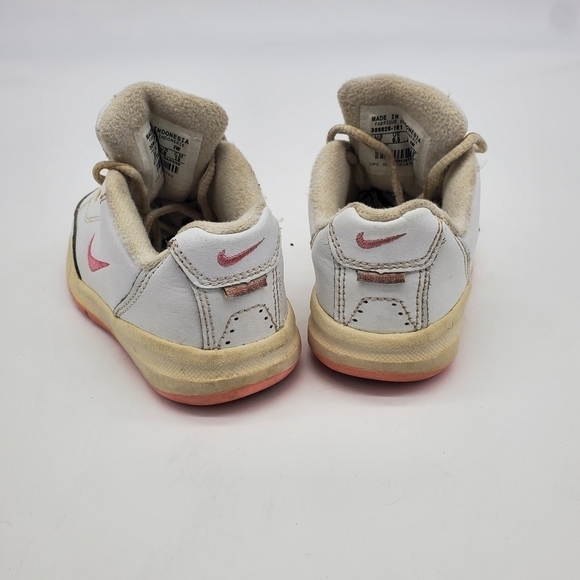Nike Shoes Baby 7C Girl Gym Sneaker White Pink #309828-161 Vintage - Picture 10 of 12